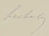 signature de Médéric-Clément Lechalas