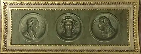 Médaillons de Puget et Mansart, 1831, Musée du Louvre