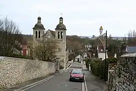 La rue Buquet et l'église.