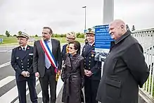 Inauguration de la place Valérie André à Brétigny-sur-Orge