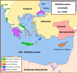 Carte de la région de la Grèce.