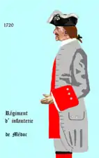 régiment de Médoc de 1720 à 1734