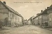 Les ruines du village  après les combats de juin 1918.