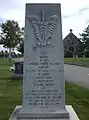 Mémorial au cimetière Saint-Germain de Rimouski.