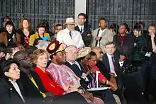 Inauguration du mémorial avec Lilian Thuram, Nicéphore Soglo, Jean-Marc Ayrault et Christiane Taubira.