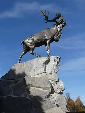 Mémorial terre-neuvien de Beaumont-Hamel - Le caribou.