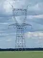 Pylône de type Chat 400 kV 2 ternes.