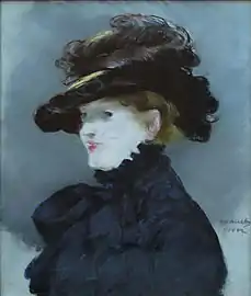 Méry Laurent au Chapeau Noir (l'Automne) (1882).