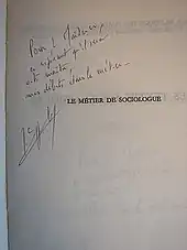 signature de Jean-Claude Chamboredon