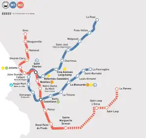 Projet d'extension du métro de Marseille.