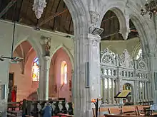 La chapelle nord, vue de la chapelle d'Anjou, en 2005.