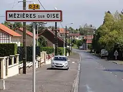 Entrée deMézières-sur-Oise.