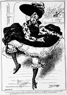 La Môme Tonkin, caricature de Jules Ferry (Le Triboulet, 4 décembre 1891).