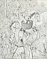 Bohémiens en marche (quinzième siècle). Fragment d'une ancienne tapisserie du château d'Effiat, communiqué par M. A. Jubinal.