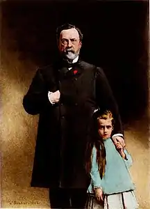 Léon Bonnat, Louis Pasteur et sa petite-fille, 1885, Paris, musée Pasteur. Toile également présentée au Salon de 1885.