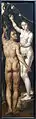 Adam et Eve, huile sur bois, Martin van Heemskerck, v. 1550, Musée des Beaux-Arts de Strasbourg