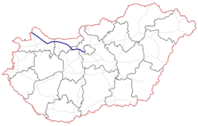 Carte de l’autoroute M1