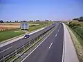 La E60 au niveau de la M1, Hongrie