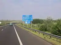 L’autoroute M3 près de Hejőkürt.