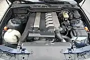 Moteur six cylindres (M51) à chambre de turbulence de la 525tds, ici dans une BMW E36