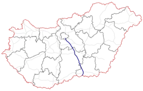 Carte de l’autoroute M5