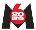 Ancien logo événementiel des 20 ans de M6 en mars 2007.