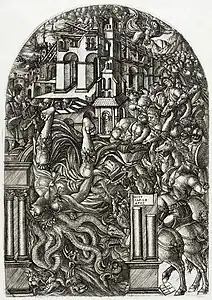 La Chute de Babylone (L'Apocalypse, 1555).
