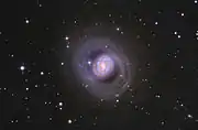 L'anneau externe de M77 est parfaitement visible sur cette image. (Adam Block/Mount Lemmon SkyCenter/University of Arizona)