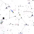 Position de M92 dans le constellation d'Hercule.