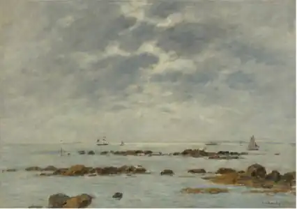 Marine à Saint-Vaast-la-Hougue, 1892Collection privée, vente 2011