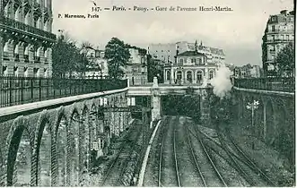 La gare de l'avenue Henri-Martin.