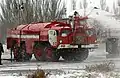 Camion-citerne MAZ-543 dans un aéroport au Kirghizistan.