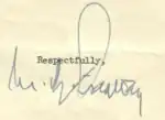 Signature de Matthew Ridgway