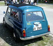 Fiat 500 Giardiniera (vue arrière)
