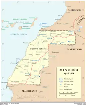 Image illustrative de l’article Mission des Nations unies pour l'organisation d'un référendum au Sahara occidental