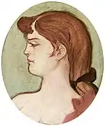 Portrait de femme de la maison de la Rue d'Amboise (1892) Musée d'art classique de Mougins