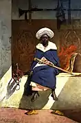 Jean-Joseph Benjamin-Constant -  Le Caïd marocain Tahamy (seconde moitié du XIXe -début XXe siècle)