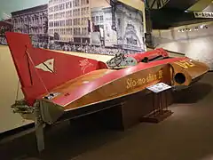 Slo-Mo-Shun IV de Stanley Sayres, recordman en 1950 et 1952, ici à Seattle (Museum of History and Industry)