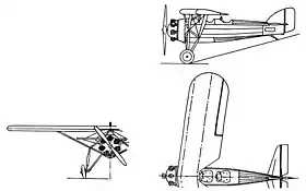 vue en plan de l’avion