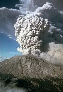 Photo de l'éruption.