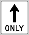 Panneau d'obligation type MUTCD