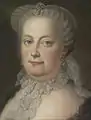 Portrait de Marie-Thérèse d'Autriche, Impératrice d'Autriche, toile de Michael Christoph Hagelgans