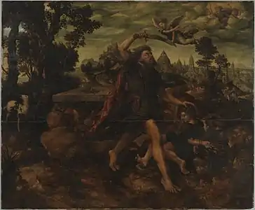 Le Sacrifice d'Abraham, vers 1540, Germanisches Nationalmuseum, Nuremberg.