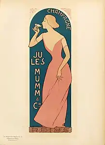 Champagne Jules Mumm.