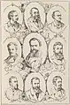 Neuf portraits de caricaturistes d'Allemagne, d'Autriche et de Suisse (1885).