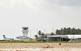 Tarmac de l'aéroport de Maamigili