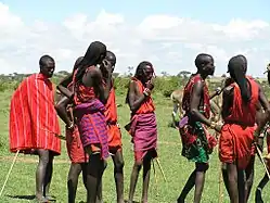 Groupe de Maasaï.