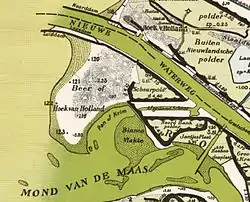 Estuaire de la Meuse, vers 1900.