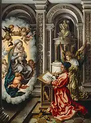 Saint Luc peignant la Vierge  (1520-25), Kunsthistorische Museum, Vienne.