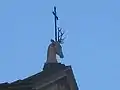 Tête de cerf sur le sommet de la basilique, symbole de Eustache